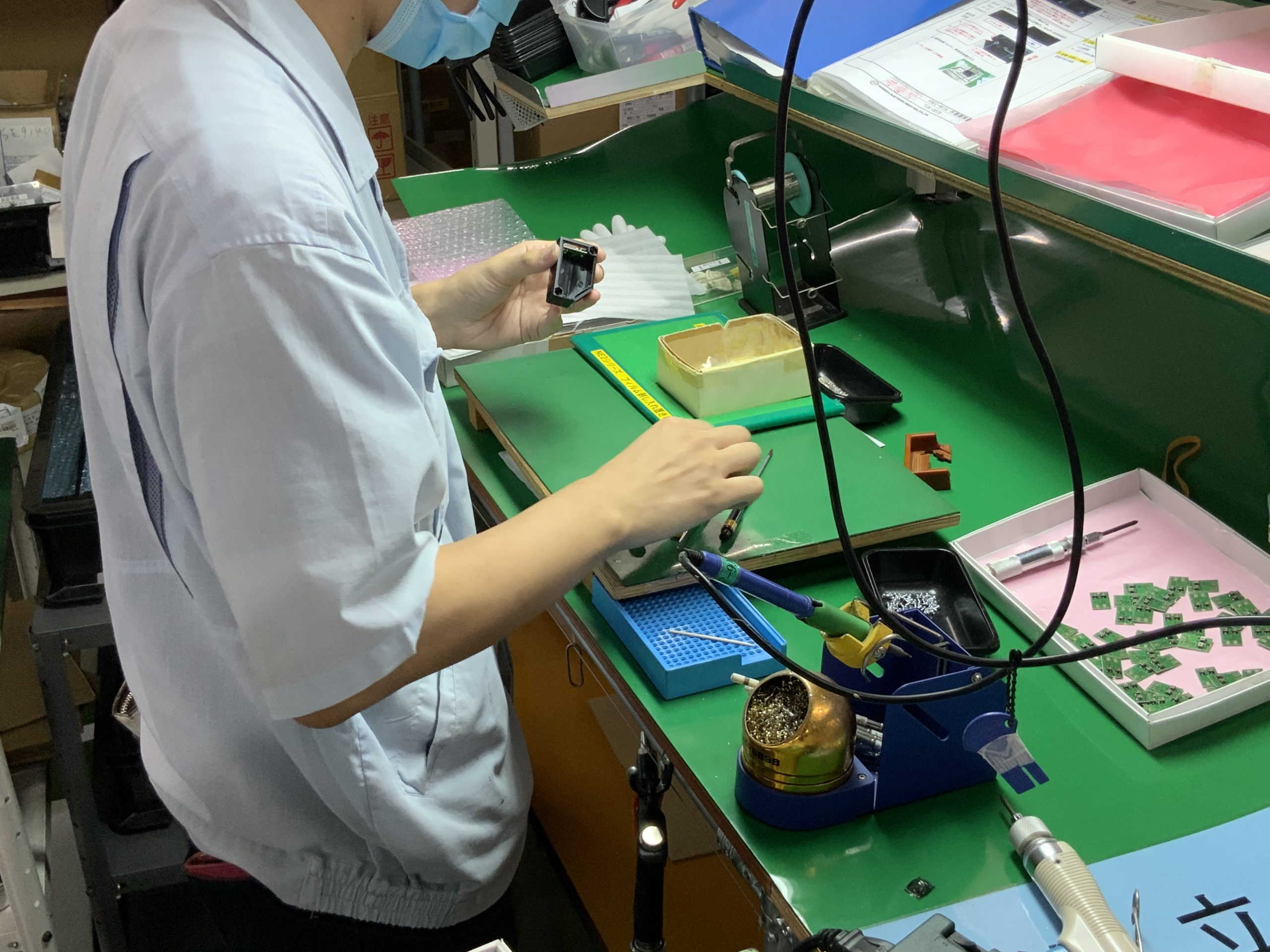 基板開発、部品調達、基板実装から組立まで一貫対応！