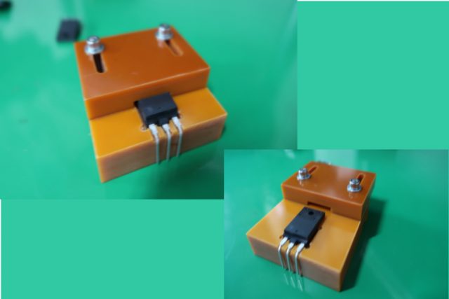 リード加工治具により均一品質を確保、製品品質の向上にも関与